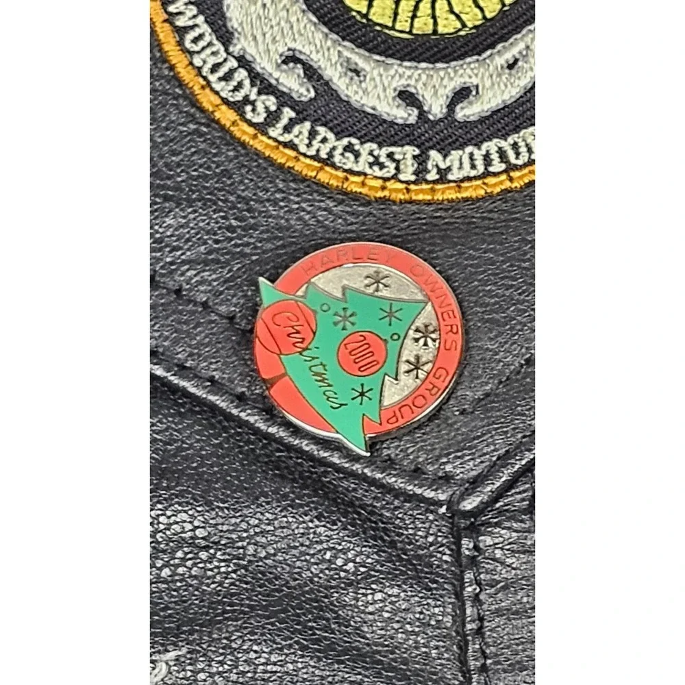 First Genuine Leather vintage harley